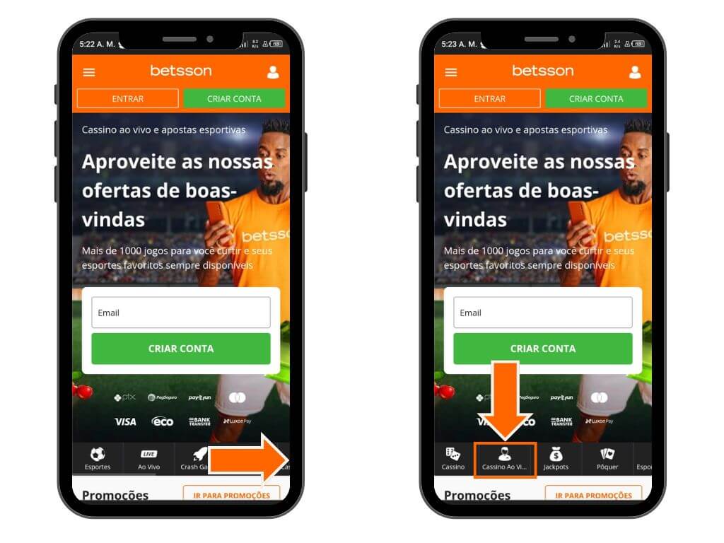 Betsson App - Como Jogar ao Cassino ao Vivo pelo Celular