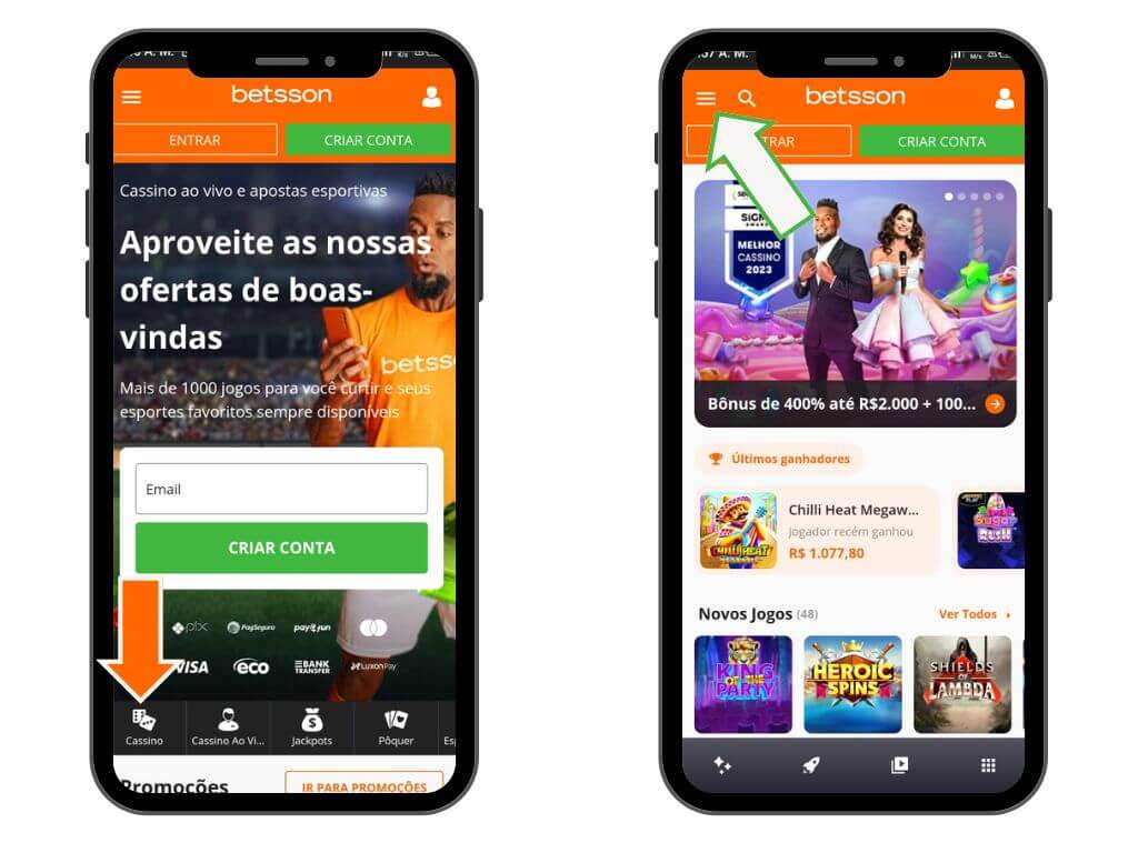 Betsson App - Jogos de Crash Tutorial