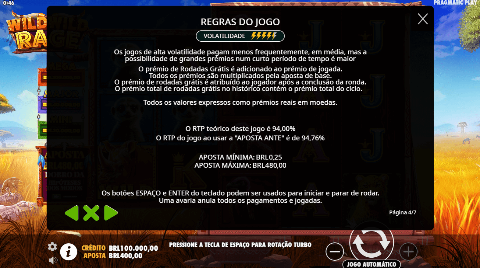 Caça-níqueis Betsson - Wild Wild Rage