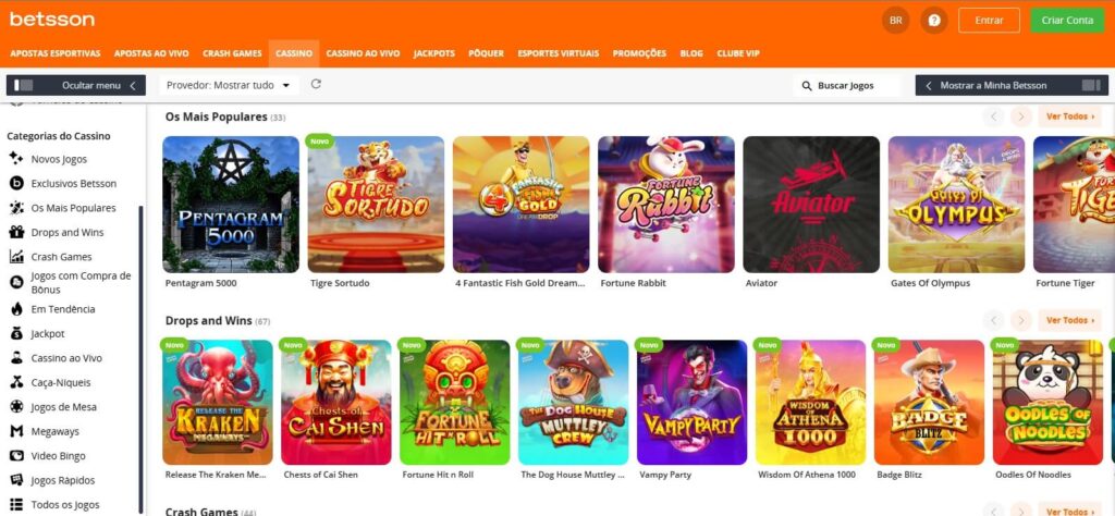 Betsson Cassino Online um dos melhores cassinos online