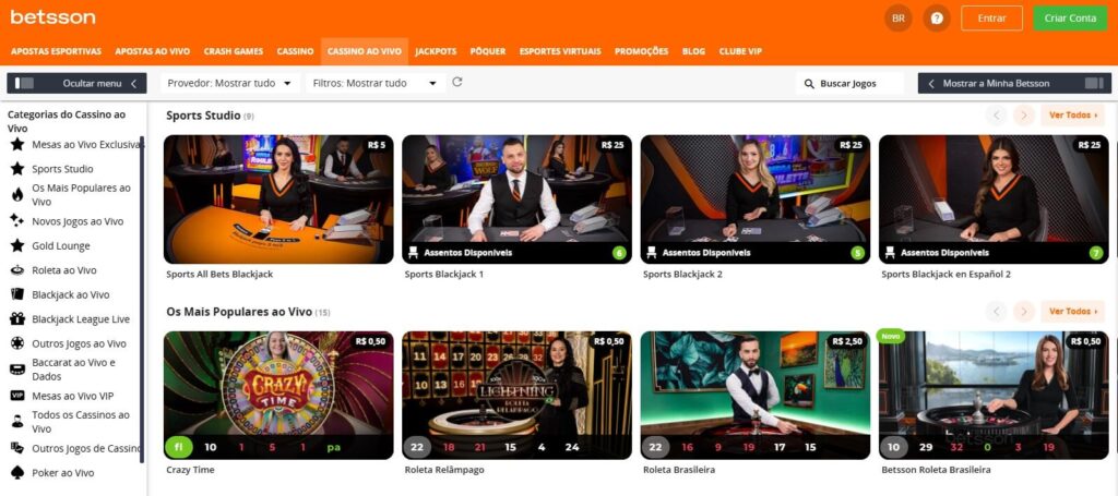 Betsson Cassino Online um dos melhores cassinos online