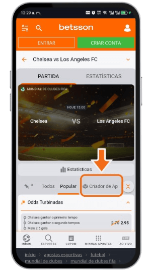 Betsson Criador de Apostas Bet Builder 2025