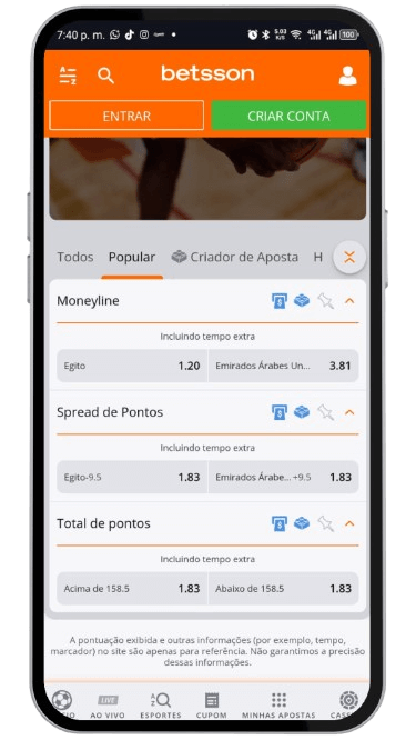 Como Apostar em Basquete com a Betsson