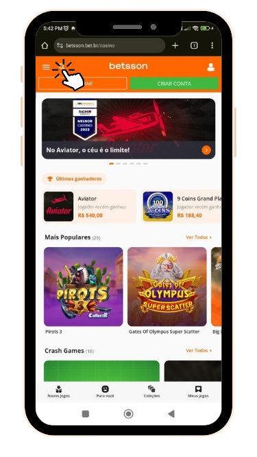 Facilita a pesquisa de jogos populares