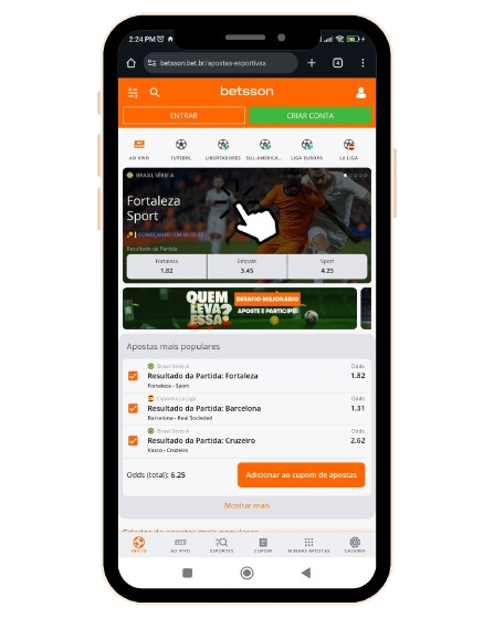 Cómo apostar en el campeonato Brasileirão desde Betsson Brasil - des