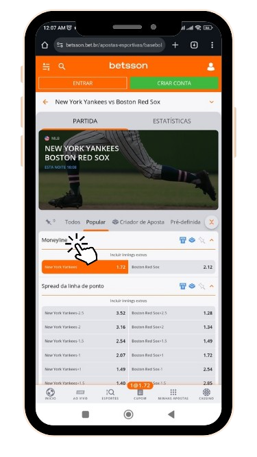 Como apostar nos Playoffs e na World Series da Major League Baseball na Betsson Brasil