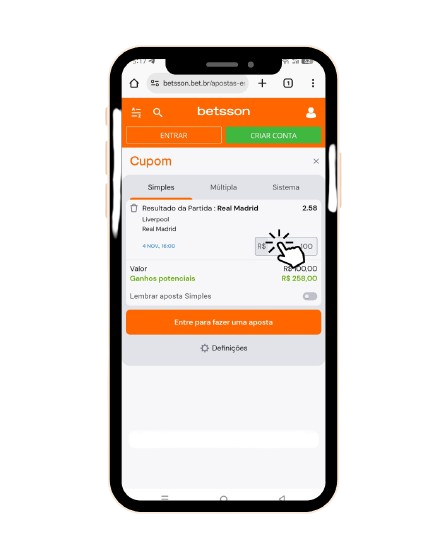 como apostar na Liga dos Campeões da Betsson Brasil