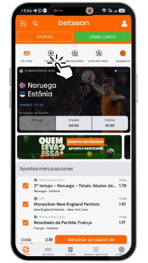 Apostar Hándicap na Betsson Brasil