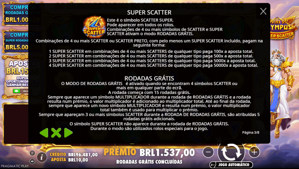Como Jogar Gates of Olympus Super Scatter na Betsson Brasil