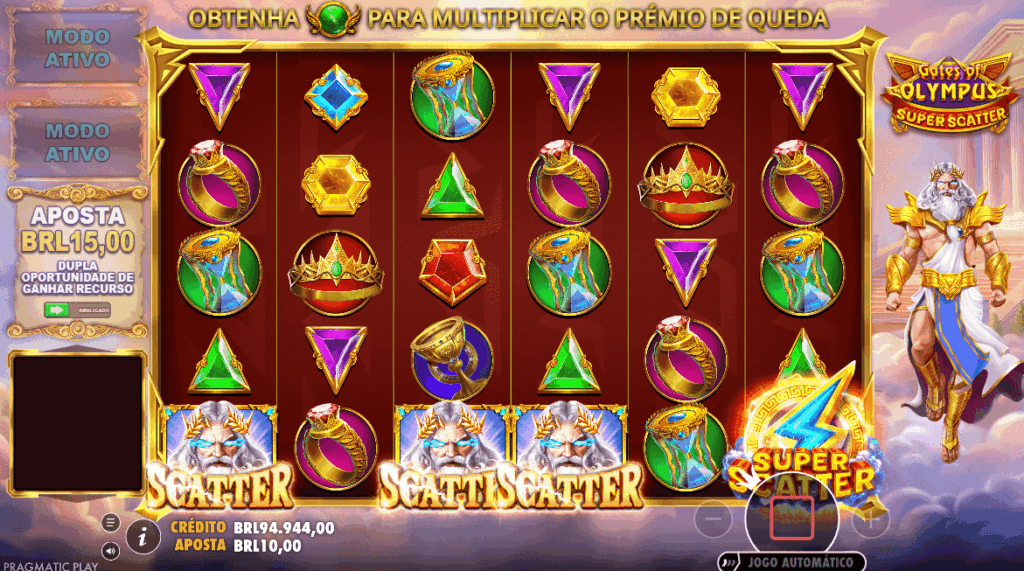 Como Jogar Gates of Olympus Super Scatter na Betsson Brasil