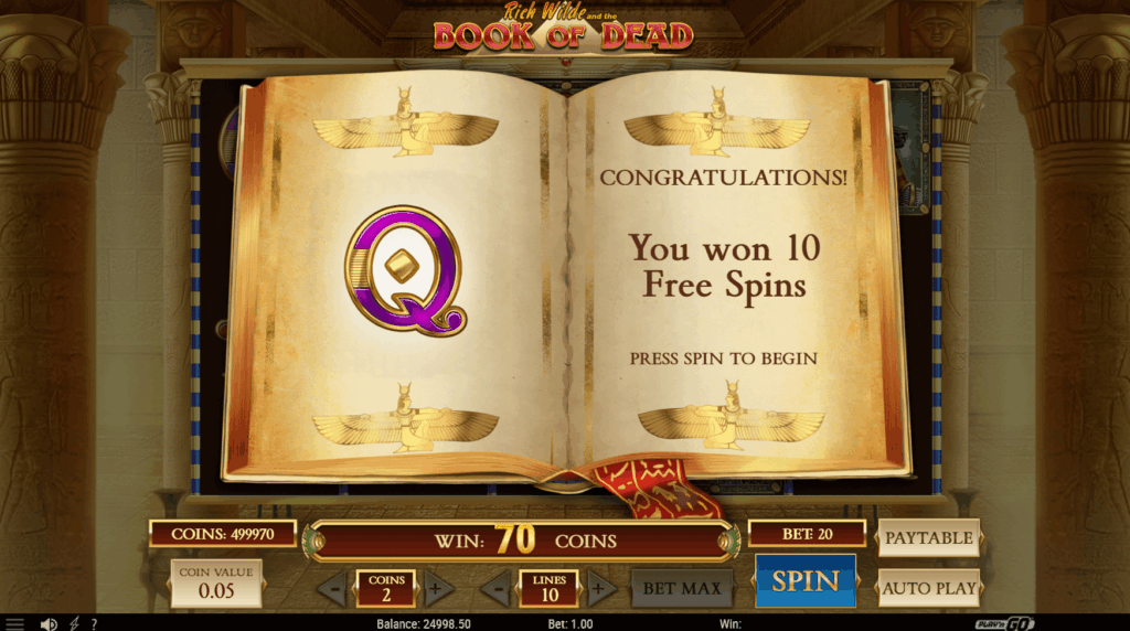 Melhores Slots Mitologia - 16 - Book of Dead