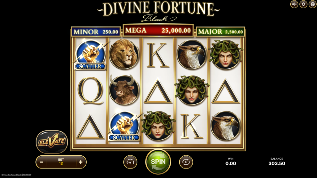 Betsson Melhores Slots Mitologia - 22 - Divine Fortune Black