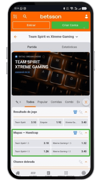 Como apostar em Dota 2 na Betsson