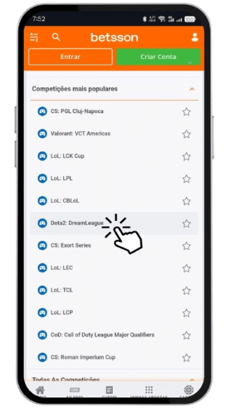 Como apostar em Dota 2 na Betsson
