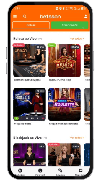 Betsson App Cassino Ao Vivo