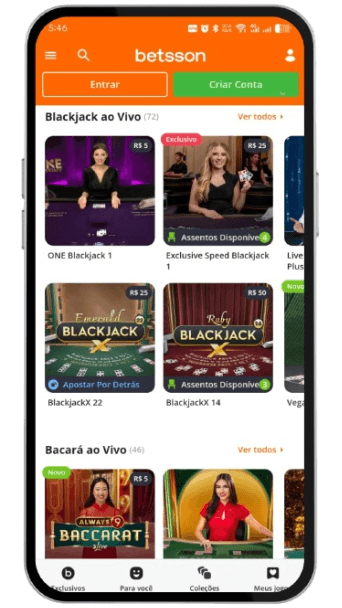 Betsson App Cassino Ao Vivo