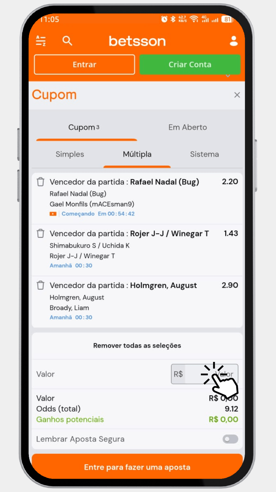 Betsson Como Apostar no Tênis