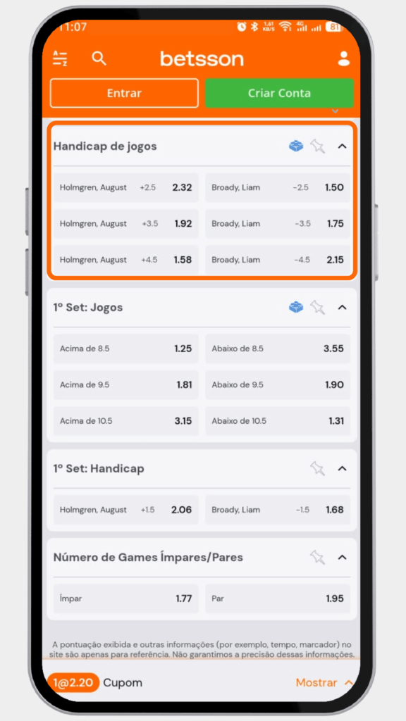 Betsson Como Apostar no Tênis