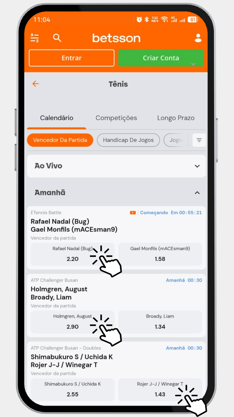 Betsson Como Apostar no Tênis